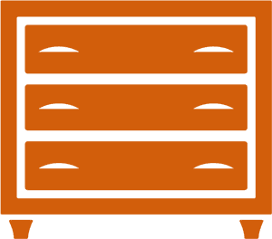 Drawer Chest Icon Orange , Png Download - Wood, Transparent Png PNG image with transparent background