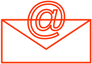 Orange Email Icon Design PNG Image