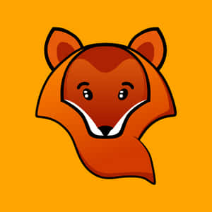 Orange Fox Icon PNG image with transparent background
