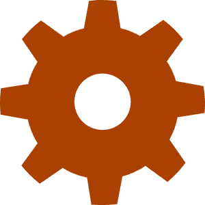 Brown Gear Icon Svg Clip Arts, HD Png Download PNG image with transparent background