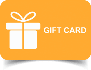 Orange Gift Card Design PNG