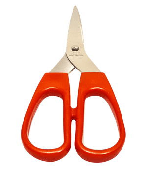 Orange Handled Stainless Steel Scissors PNG