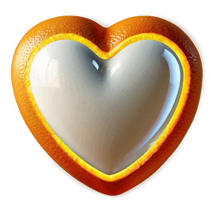 Orange Heart Emoji PNG Graphic jnm29 PNG image with transparent background