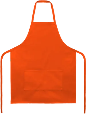 Orange Kitchen Apron PNG Image