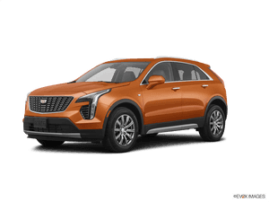 Orange Luxury S U V Profile View PNG