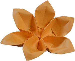 Flower Origami Png Image - Cherry Blossom Origami Clip Art, Transparent Png PNG