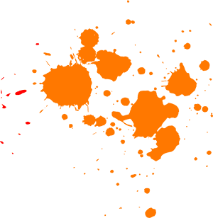 Orange Paint Splatter - Pink Paint Splatter Png, Transparent Png PNG