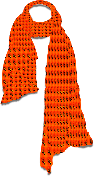 Scarf Png - Orange Scarf Png, Transparent Png PNG image with transparent background