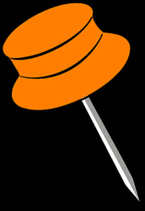Orange Pin Cushion Graphic PNG image with transparent background
