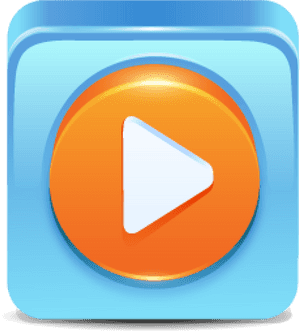Orange Play Button Icon PNG image with transparent background