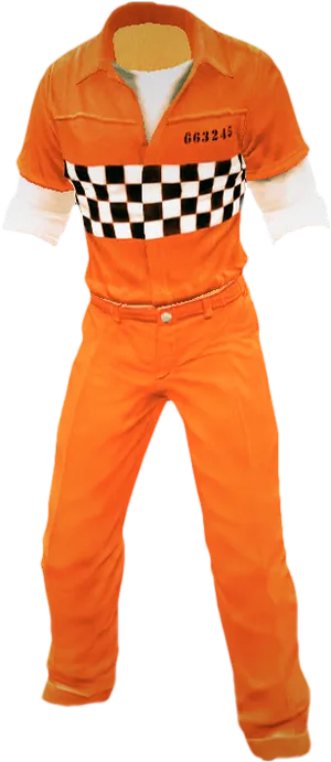 Orange Prisoner Uniform66245 PNG Image