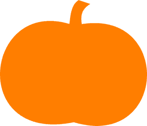 Pumpkin Vector Stem - Orange Pumpkin Clip Art, HD Png Download PNG