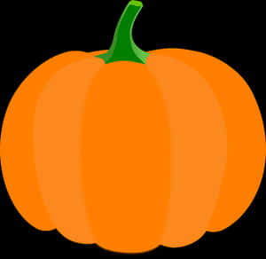 Orange Pumpkin Vector Illustration PNG image with transparent background