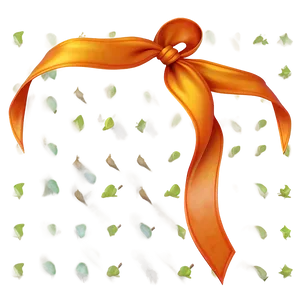 Orange Ribbon Curl Png 84 PNG Image