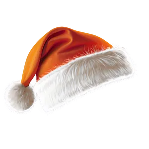 Orange Santa Hat Vector Png Bce PNG Image