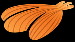 Orange Seashell Vector Art PNG image with transparent background