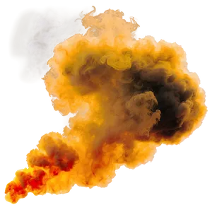 Orange Smoke A PNG Image