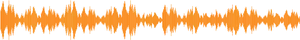 Orange Sound Wave Visualization PNG Image