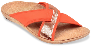 Orange Summer Sandal Side View PNG Image