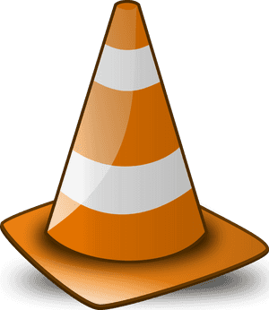 Orange Traffic Cone Illustration PNG image with transparent background