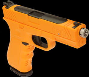 Orange Training Pistol Image PNG image with transparent background