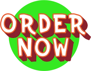 Order Now Button Graphic PNG Image