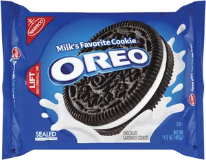 Oreo Cookie Package Blue PNG Image