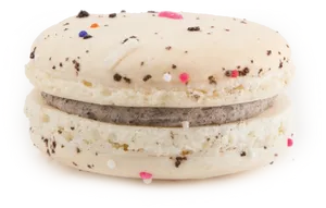 Oreo Flavored Macaron PNG Image