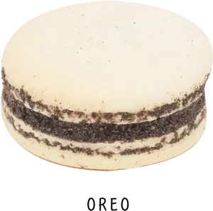 Oreo Flavored Macaron PNG Image