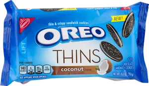 Oreo Thins Coconut Creme Package PNG Image