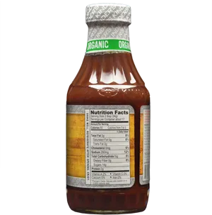 Organic B B Q Sauce Bottle PNG Image