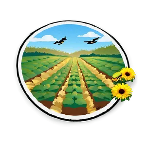 Organic Farm Field Png 05242024 PNG Image