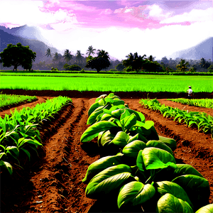 Organic Farming Field PNG mof PNG