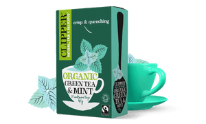 Organic Green Tea Mint Packaging PNG with transparent background