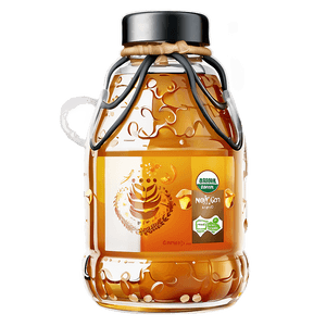 Organic Honey Jar PNG jav PNG image with transparent background