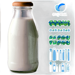 Organic Milk Bottle PNG hur10 PNG