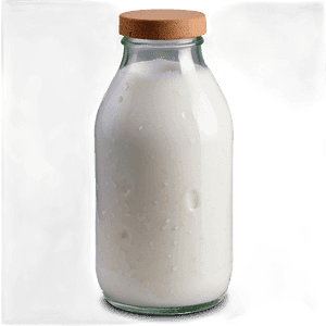 Organic Milk Bottle PNG wbl17 PNG
