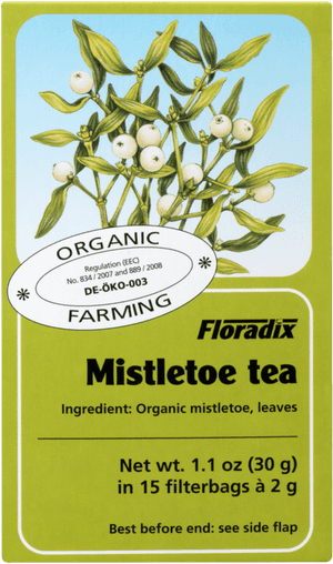 Mistletoe Herbal Tea 15 Bags PNG image with transparent background