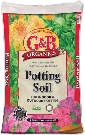 Organic Potting Soil Bag PNG Image