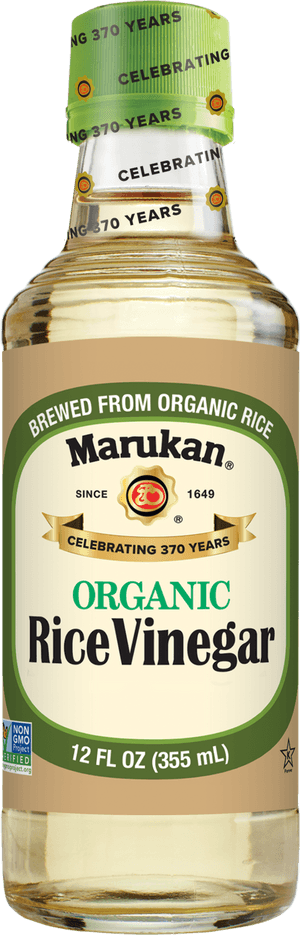Organic Rice Vinegar Bottle Marukan PNG with transparent background