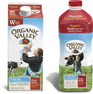 Organic Valley Milk Cartons PNG Image