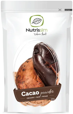 Organic Vegan Cacao Powder Package PNG Image