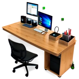 Organized Desk Setup Png 70 PNG Image