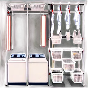 Organized Laundry Room Layout Png Mfl PNG Image