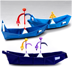 Origami Boat Instruction Png Qbr PNG Image