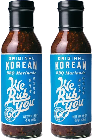 Original Korean B B Q Marinade Bottles PNG Image