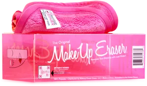 Original Makeup Eraser Pink Toweland Packaging PNG Image