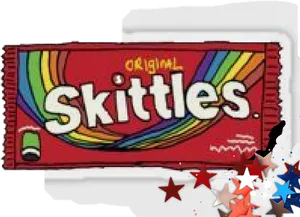 Original Skittles Package Design PNG Image