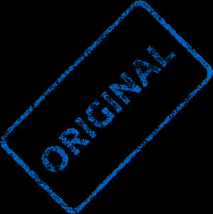 Original Stamp Blue Texture PNG with transparent background