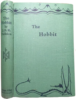 Original The Hobbit Book Cover PNG Image